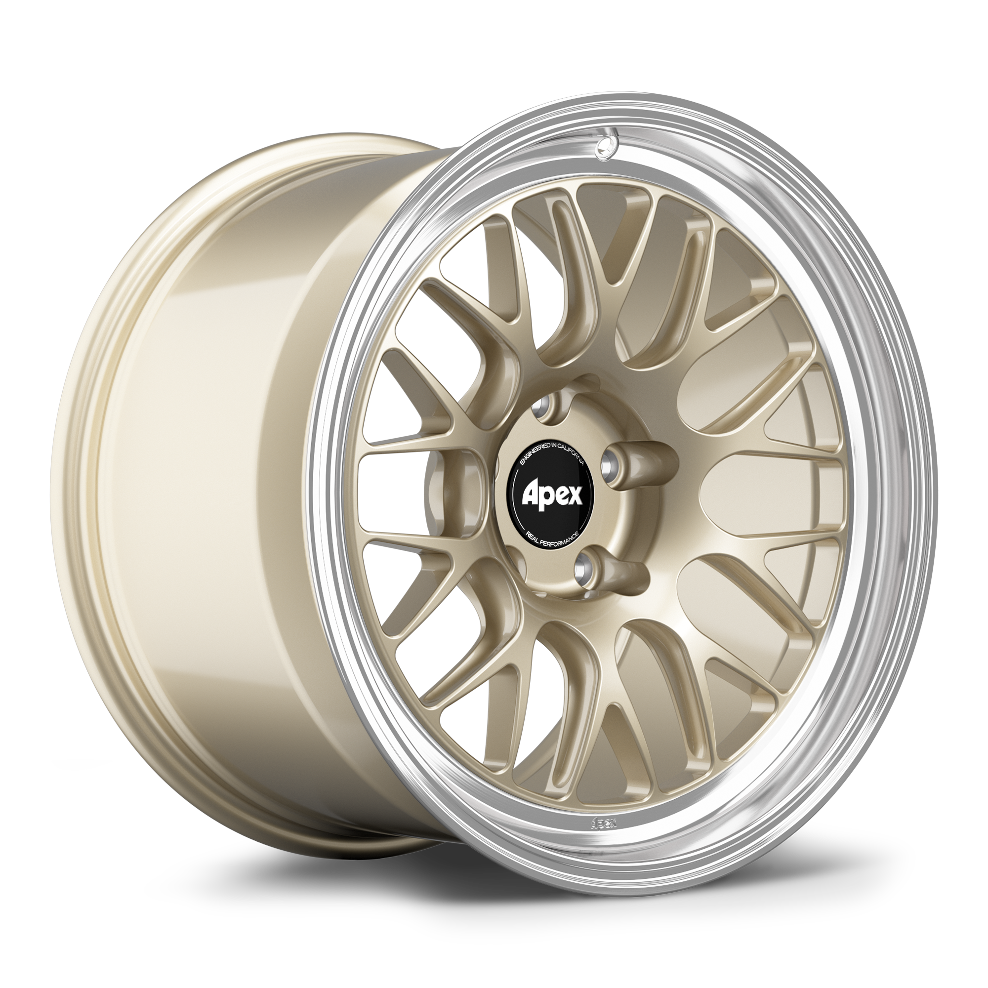 Apex ML-10RT Alloy Wheel 18x11 ET25 5x120 72.56mm CB Gloss Motorsport Gold - Machined Lip