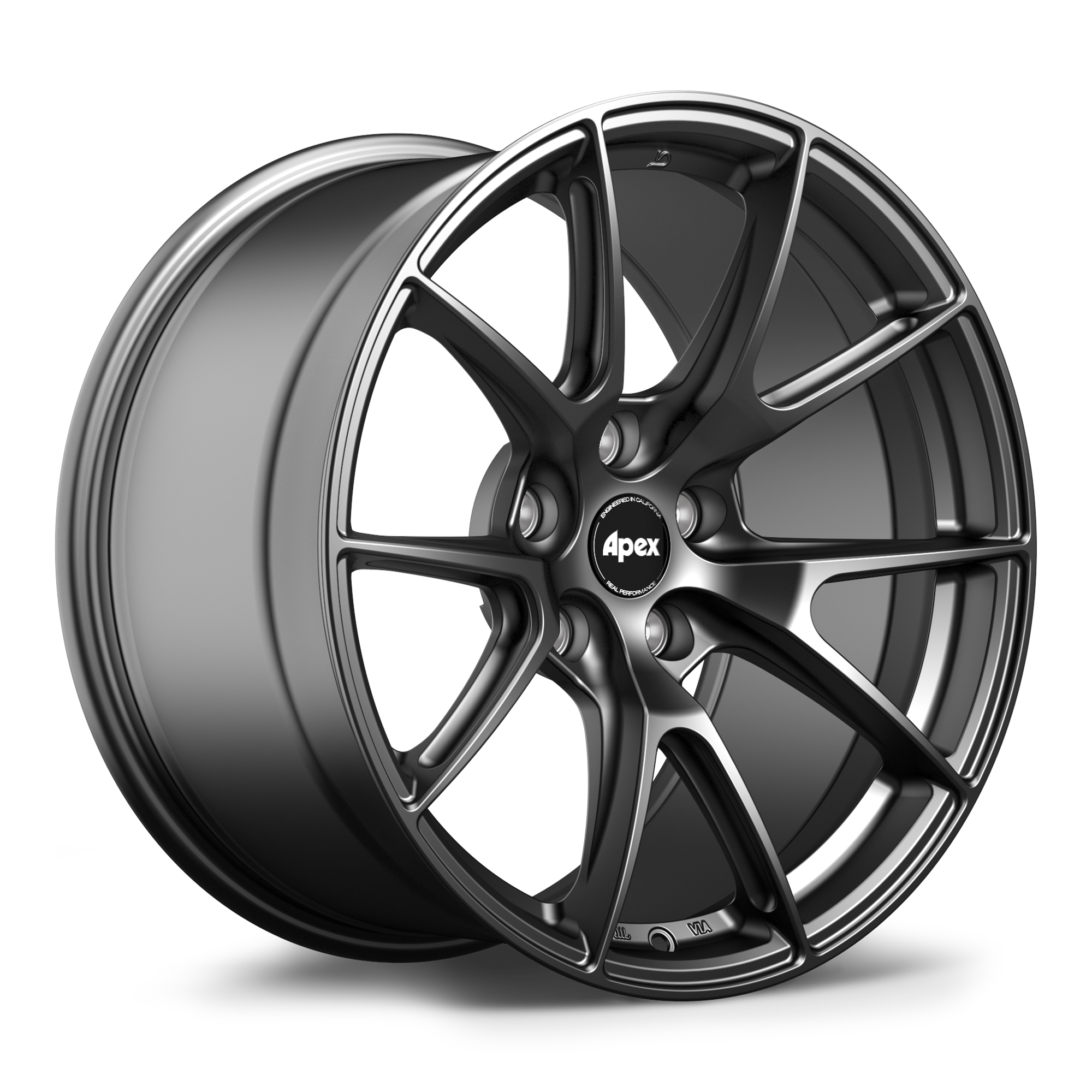 Apex VS-5 Alloy Wheel 18x9.5 ET22 5x120 Satin Black 72.56mm CB