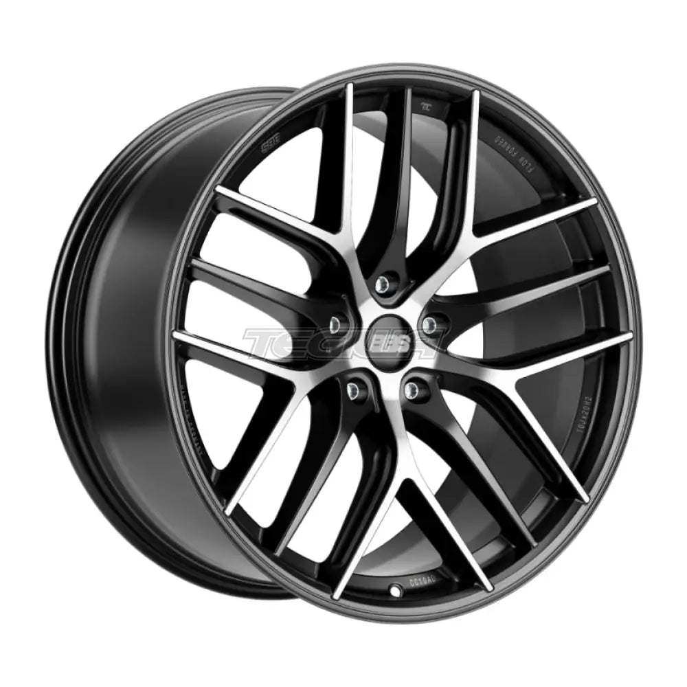 BBS CC-R AD Alloy Wheel 22x11.5 ET77 5x117 Satin Black Diamond Cut 70.05mm CB