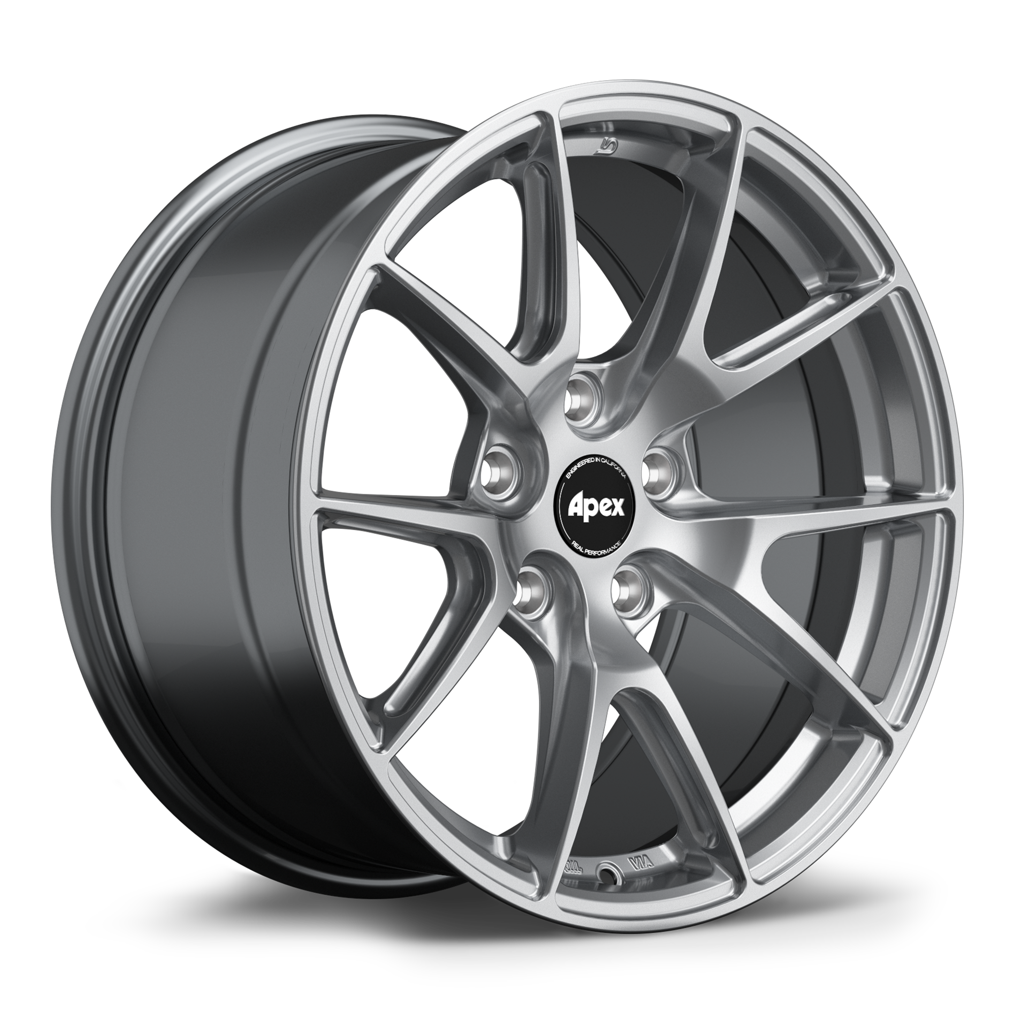 Apex VS-5 Alloy Wheel 17x9.5 ET40 5x100 Hyper Black 56.1mm CB - www ...