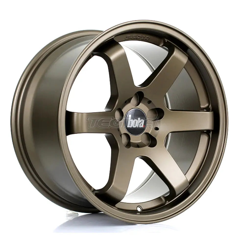 BOLA B1 Alloy Wheel 18x9.5 5x100 ET30 To 45 72.6mm CB Matt Bronze