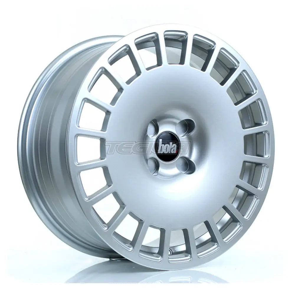 BOLA B12 Alloy Wheel 17x8 ET30 TO 45 4x108 Crystal Silver 72.6mm CB