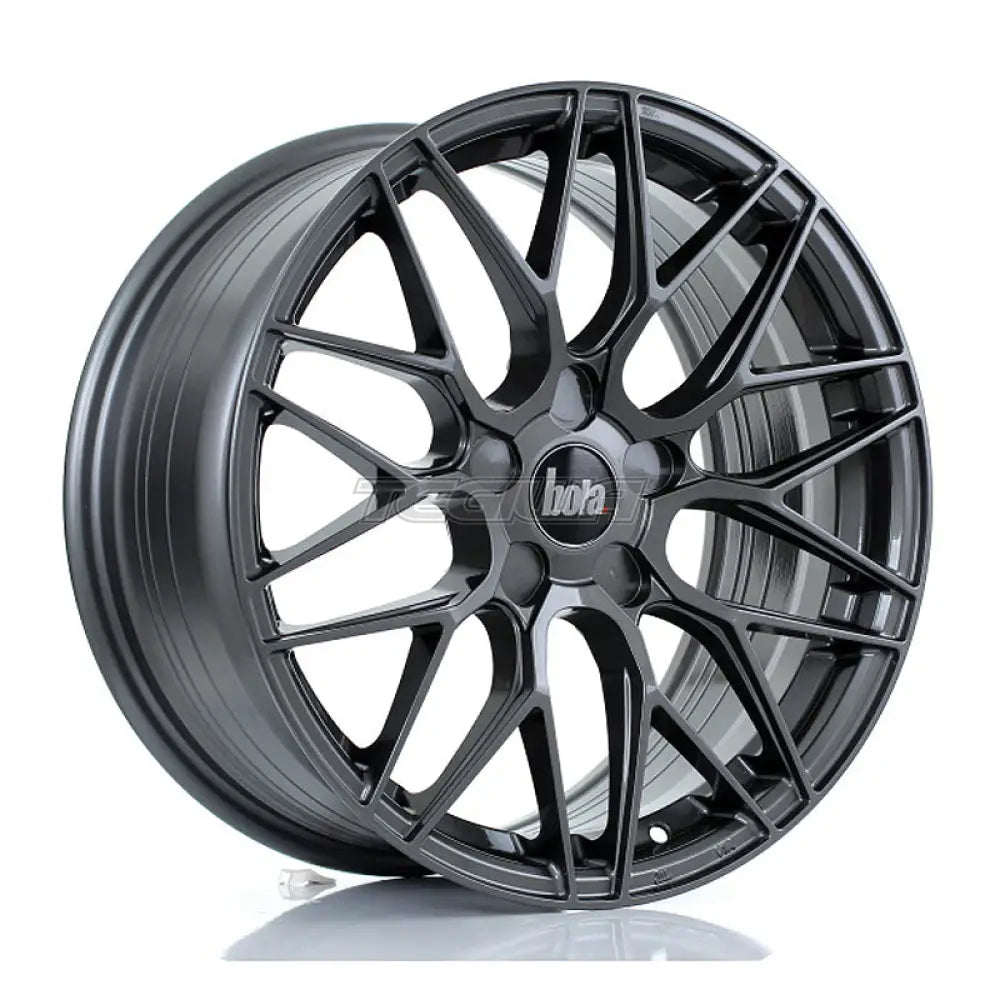 BOLA B17 Alloy Wheel 17x8 5x100 ET35 To 45 72.6mm CB Gloss Gunmetal