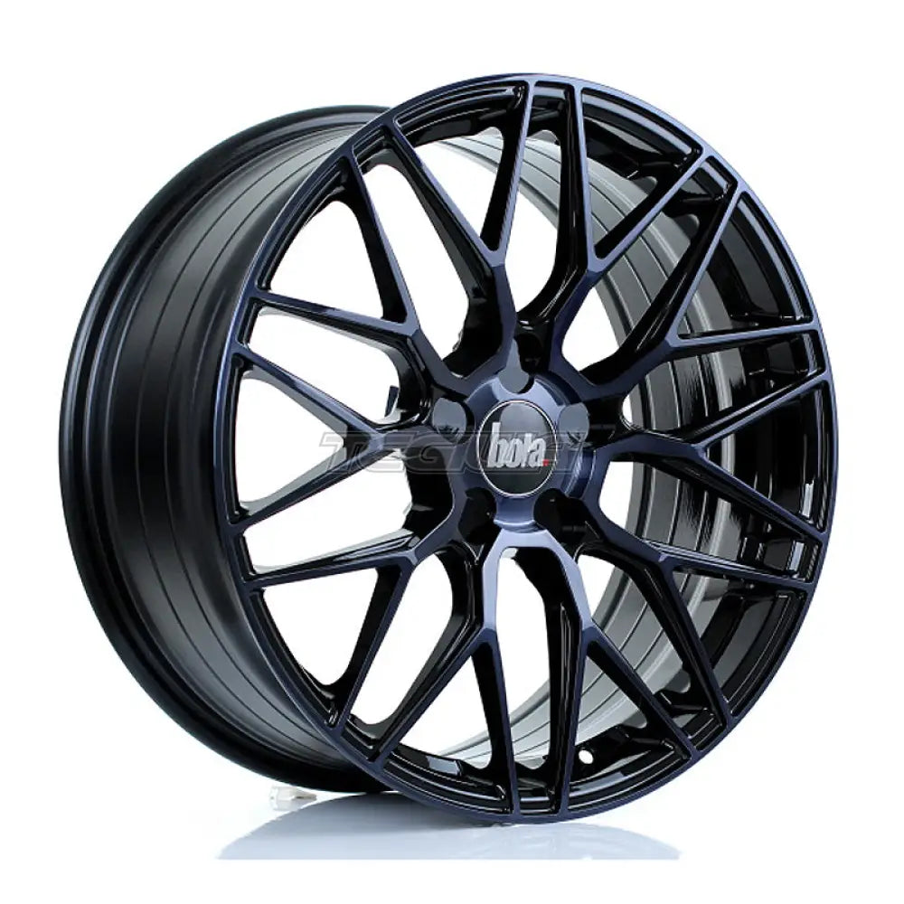 BOLA B17 Alloy Wheel 19x8.25 5x108 ET25 To 45 72.6mm CB Black Smoke