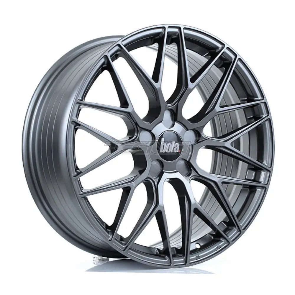BOLA B17 Alloy Wheel 19x8.25 5x108 ET25 To 45 72.6mm CB Gloss Gunmetal