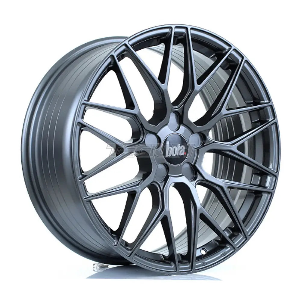 BOLA B17 Alloy Wheel 19x8.5 5x100 ET15 To 45 72.6mm CB Gloss Gunmetal