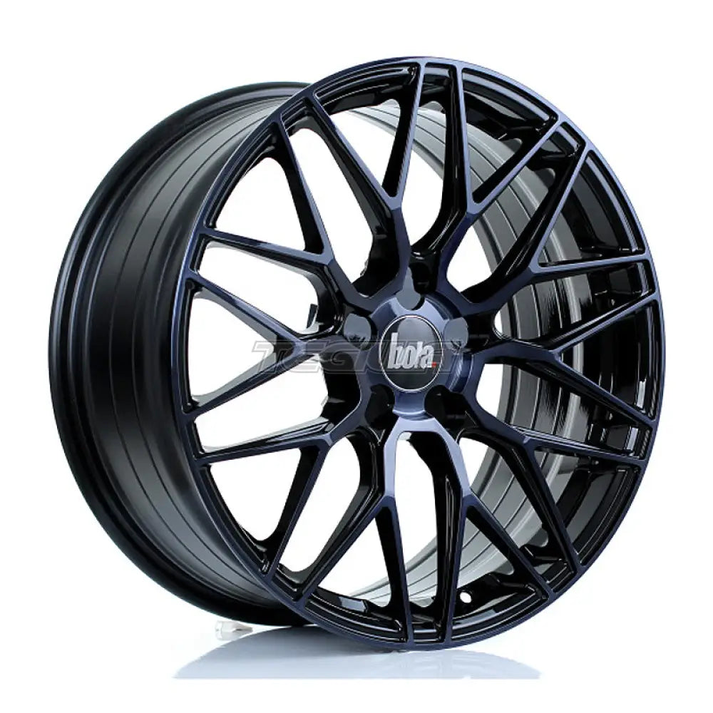 BOLA B17 Alloy Wheel 19x8.5 5x100 ET25 To 45 72.6mm CB Black Smoke