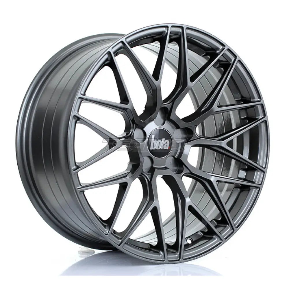 BOLA B17 Alloy Wheel 19x9.5 5x100 ET25 To 45 72.6mm CB Gloss Gunmetal