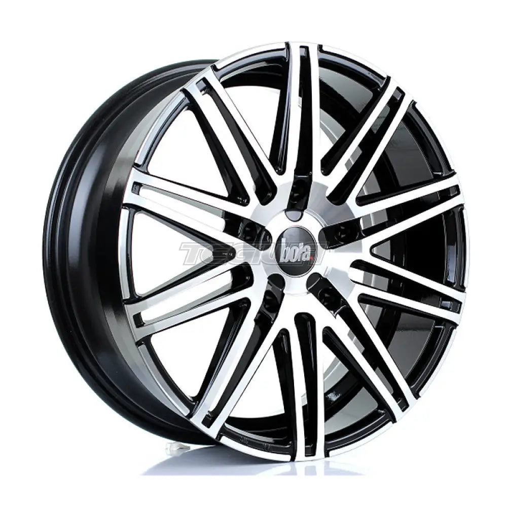 BOLA B20 Alloy Wheel 20x8 5x160 ET50 65.1mm CB Black Polished Face