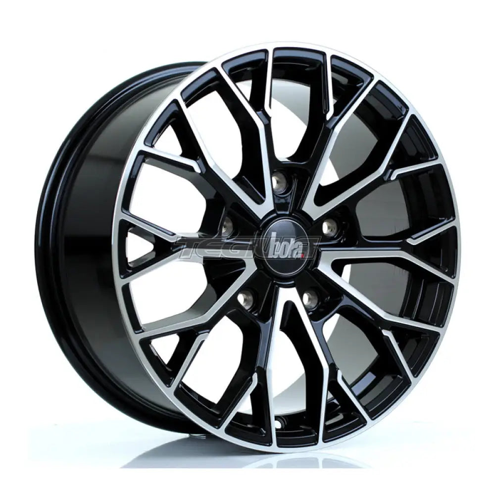 BOLA B24 Alloy Wheel 18x8 5x160 ET50 65.1mm CB Gloss Black Polished Face