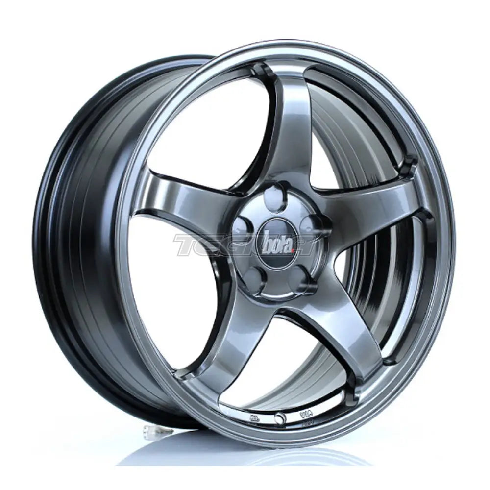 BOLA B2R Alloy Wheel 17x7.5 ET40 4x108 Hyper Black 72.6mm CB