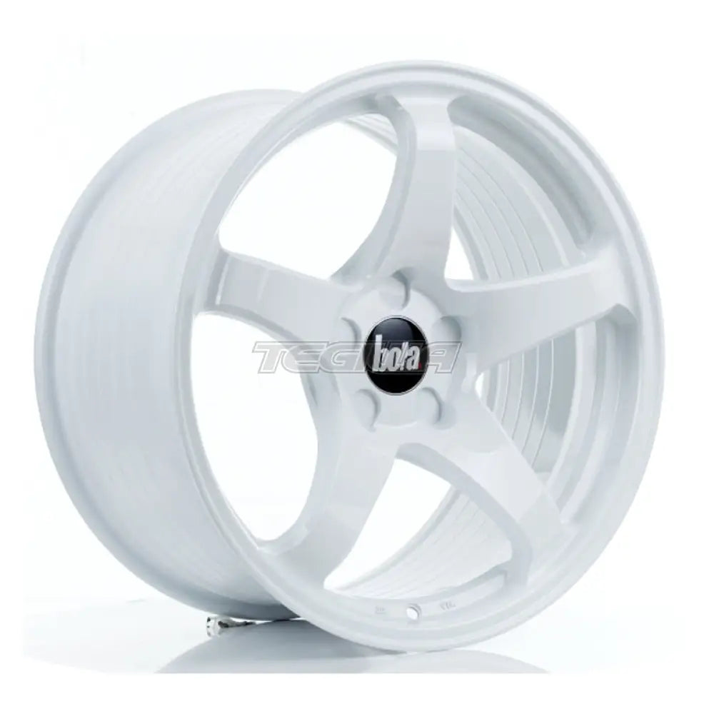 BOLA B2R Alloy Wheel 18x9.5 5x120 ET30 To 45 72.6mm CB White