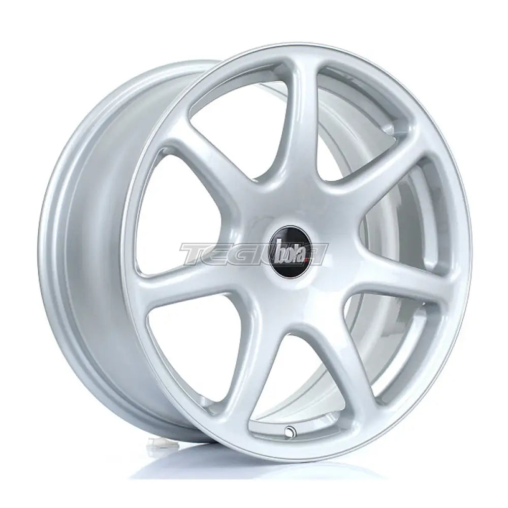 BOLA B7 Alloy Wheel 17x7.5 5x105 ET30 To 45 72.6mm CB Crystal Silver