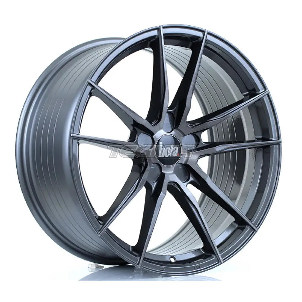BOLA FLD Alloy Wheel 19x9.5 5x98 ET25 To 45 72.6mm CB Titanium Brushed