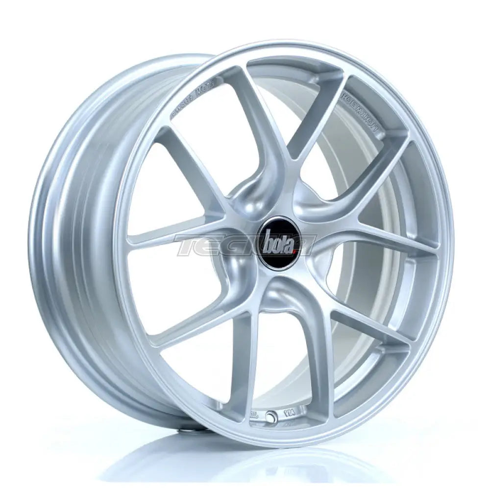 BOLA FLE Alloy Wheel 17x7.5 5x105 ET40 To 45 72.6mm CB Crystal Silver