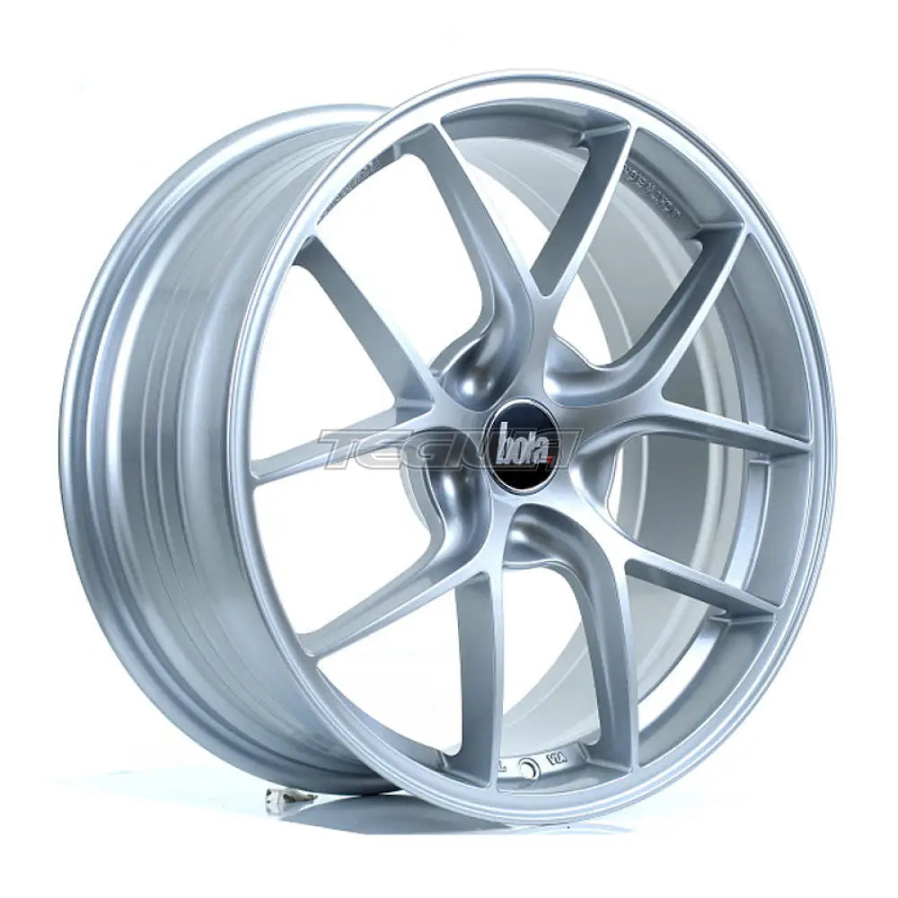 BOLA FLE Alloy Wheel 18x8 5x100 ET35 To 50 72.5mm CB Crystal Silver