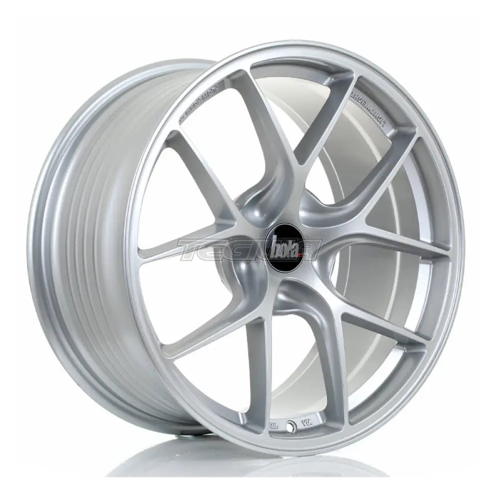 BOLA FLE Alloy Wheel 18x9 5x120 ET35 To 50 72.5mm CB Crystal Silver