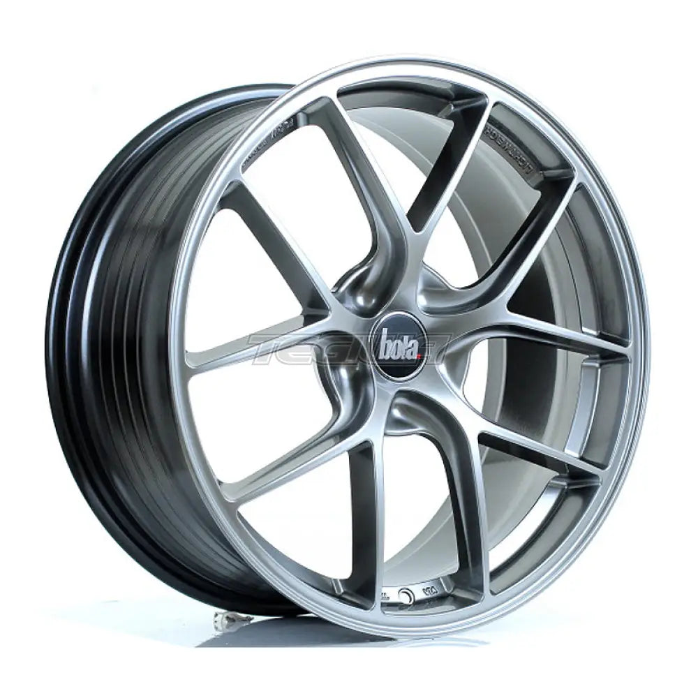 BOLA FLE Alloy Wheel 19x8.5 5x108 ET35 To 50 72.5mm CB Hyper Black