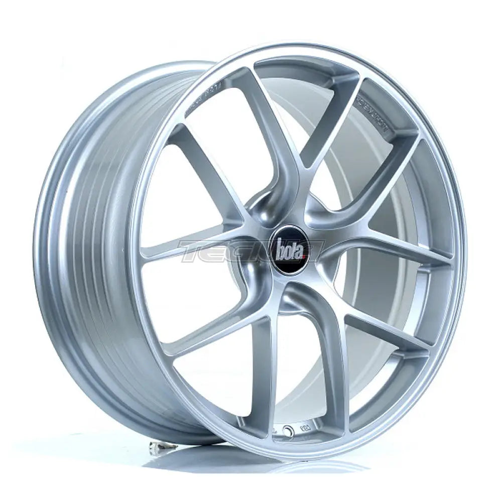 BOLA FLE Alloy Wheel 19x8.5 5x115 ET35 To 50 72.5mm CB Crystal Silver