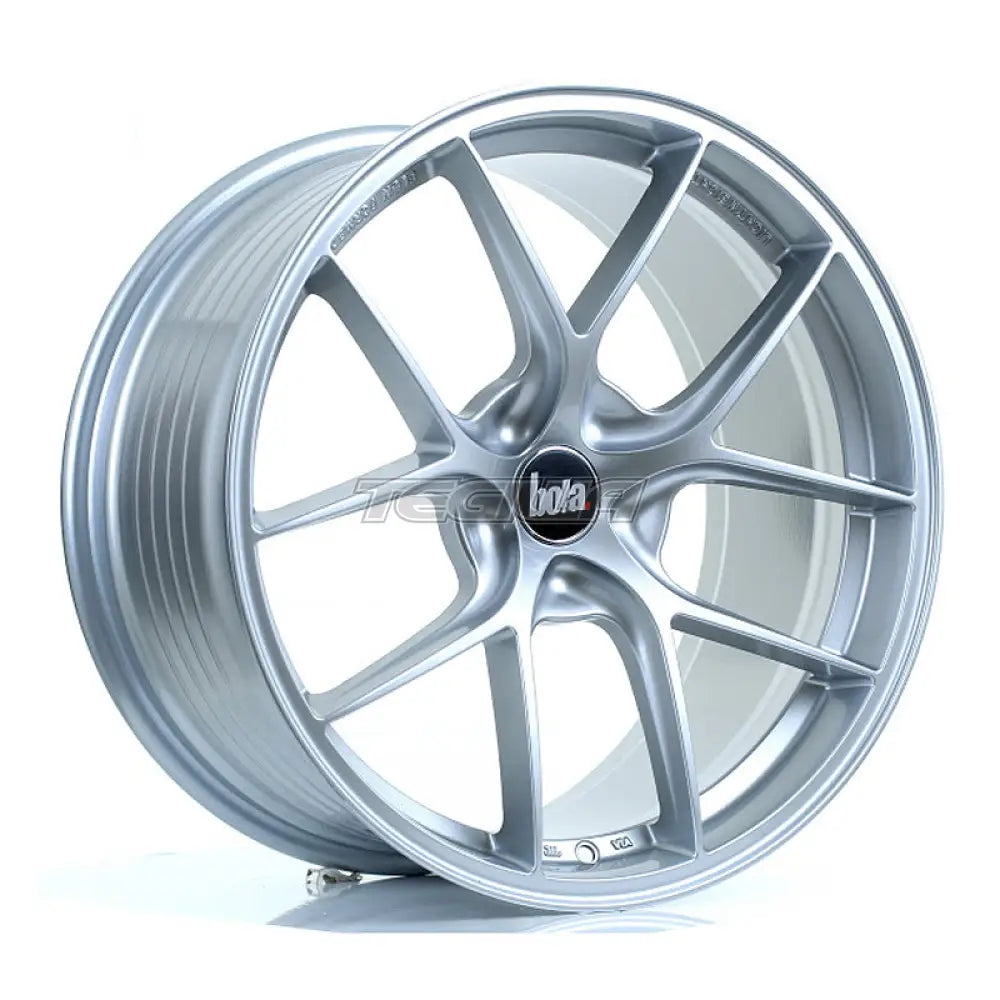 BOLA FLE Alloy Wheel 19x9.5 5x118 ET42 To 49 72.6mm CB Crystal Silver