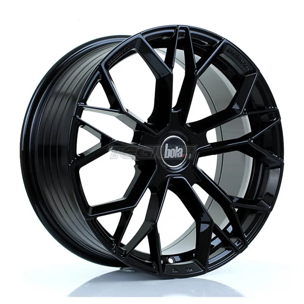 BOLA FLF Alloy Wheel 18x8 5x100 ET40 To 50 72.6mm CB Gloss Black