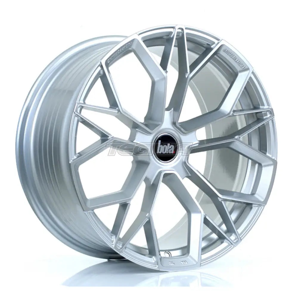 BOLA FLF Alloy Wheel 19x9.5 5x105 ET45 To 50 72.6mm CB Silver Polished Face