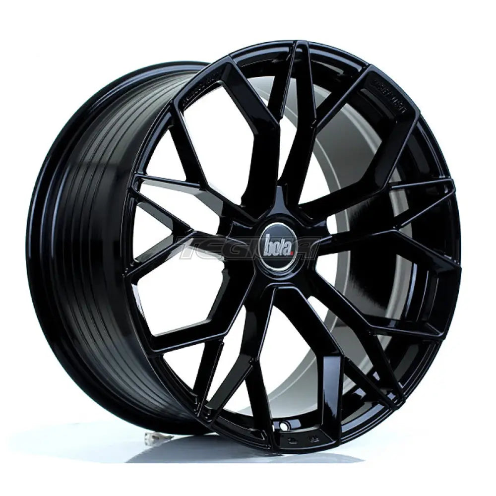 BOLA FLF Alloy Wheel 19x9.5 5x108 ET45 To 50 72.6mm CB Gloss Black Polished