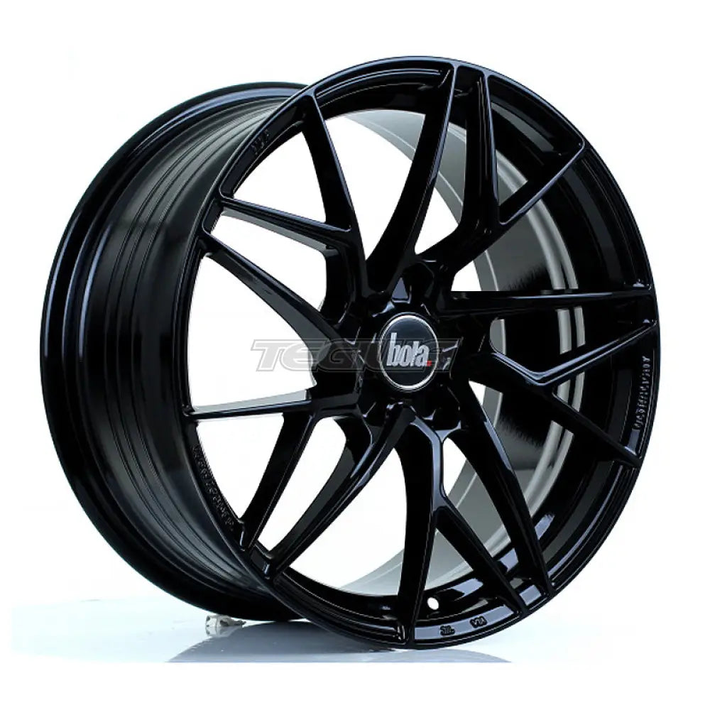 BOLA FLR Alloy Wheel 18x8.5 5x115 ET35 To 50 72.6mm CB Gloss Black