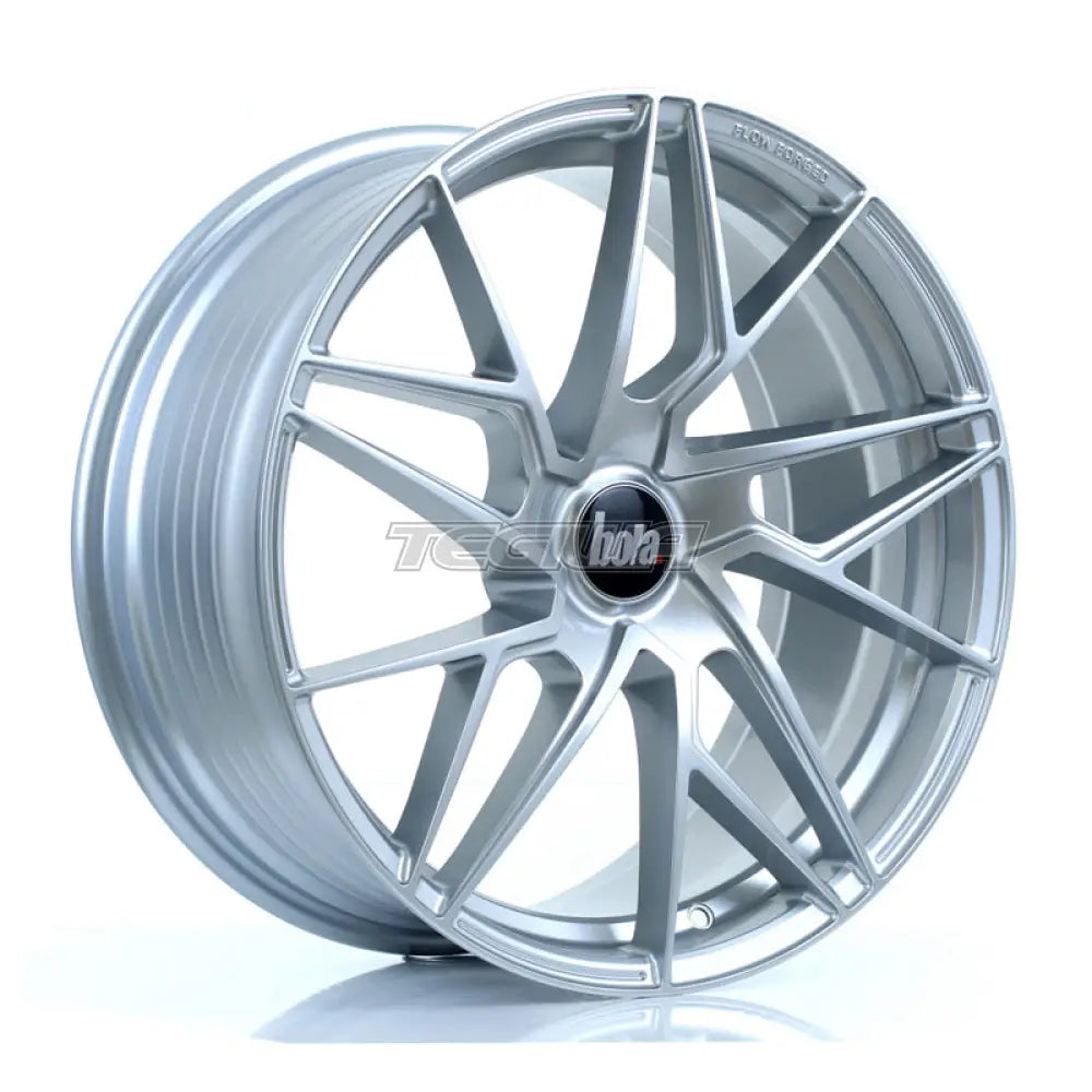 BOLA FLR Alloy Wheel 19x8.5 5x100 ET25 To 45 72.6mm CB Crystal Silver