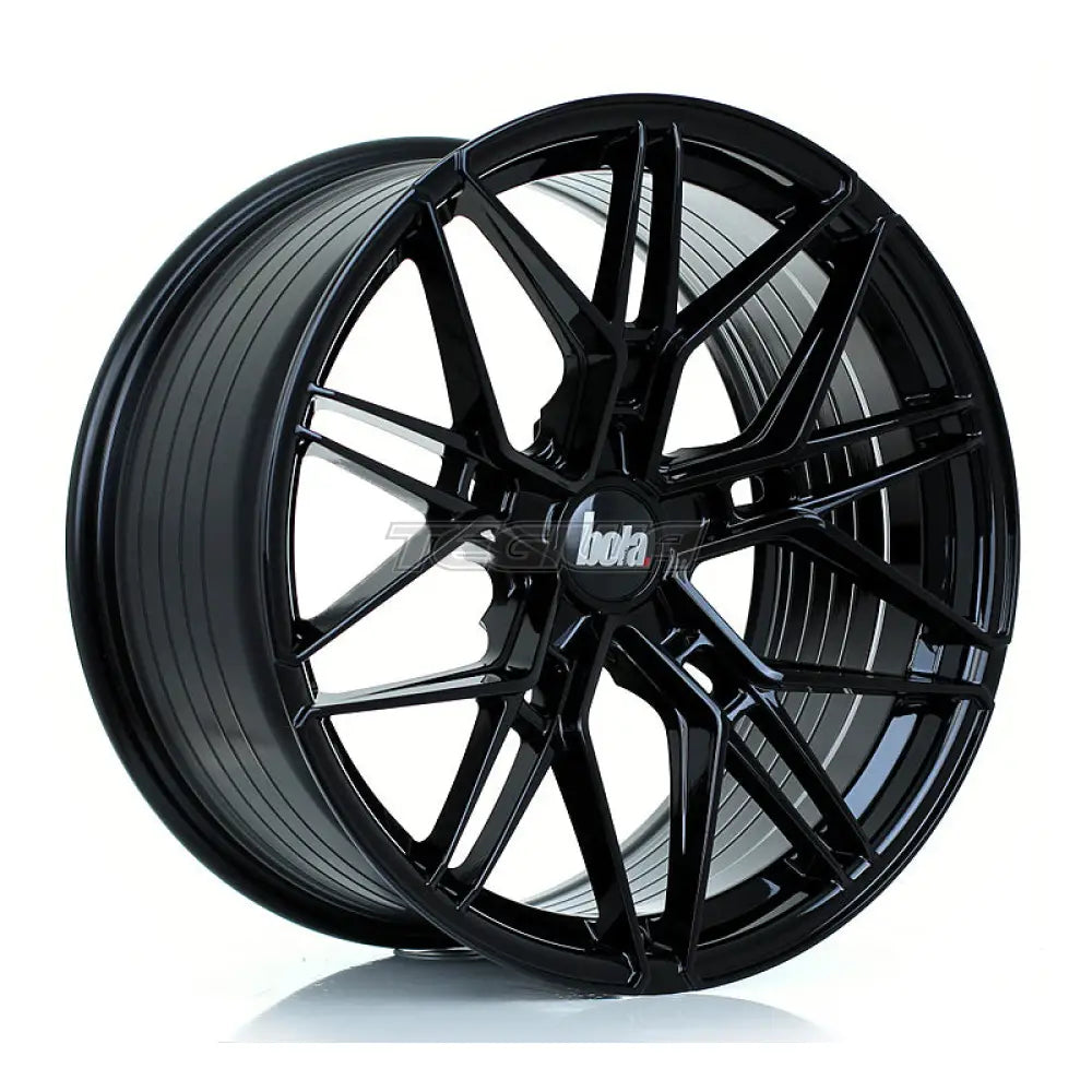 BOLA FLV Alloy Wheel 19x9.5 5x100 ET15 To 50 72.6mm CB Gloss Black
