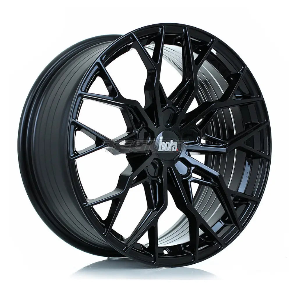 BOLA FLX Alloy Wheel 19x8.5 5x98 ET25 To 55 72.6mm CB Gloss Black