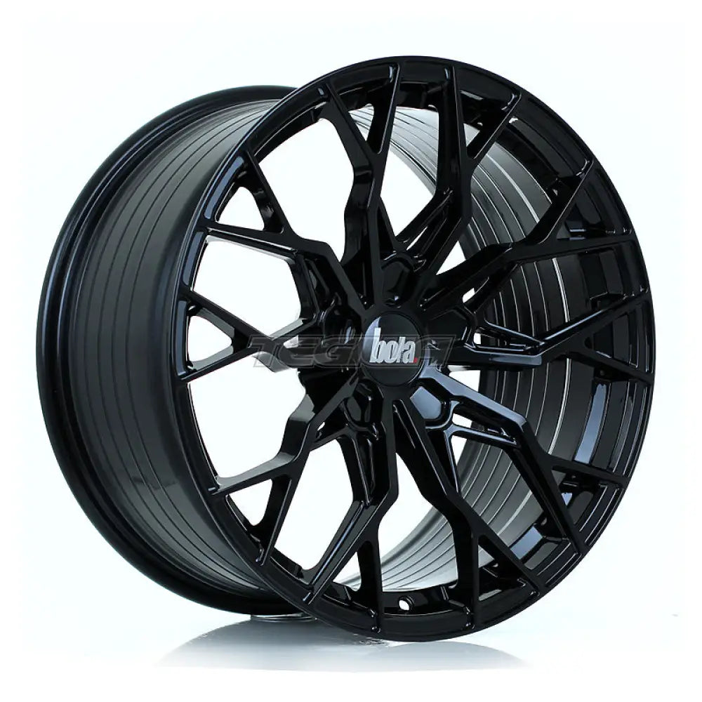 BOLA FLX Alloy Wheel 19x9.5 5x128 ET15 To 50 72.6mm CB Gloss Black
