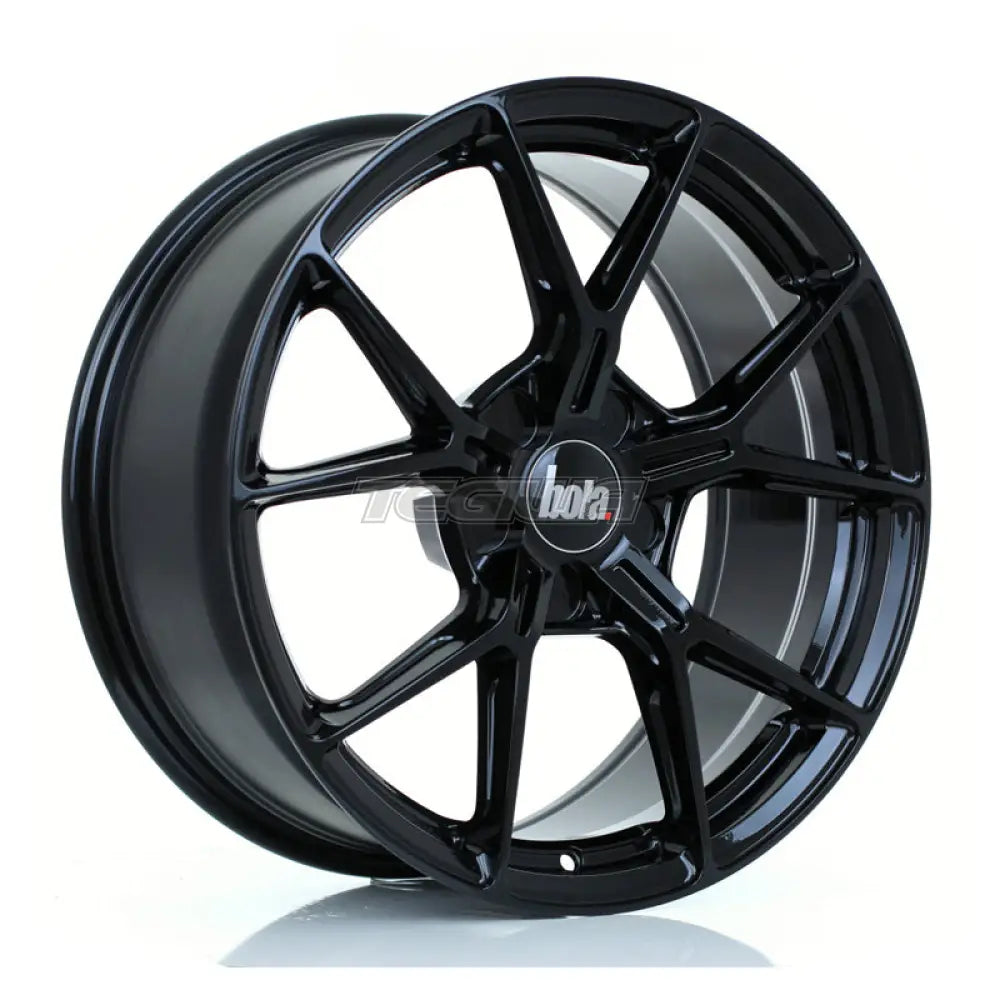 BOLA FLY Alloy Wheel 18x8 5x100 ET15 To 45 72.5mm CB Gloss Black