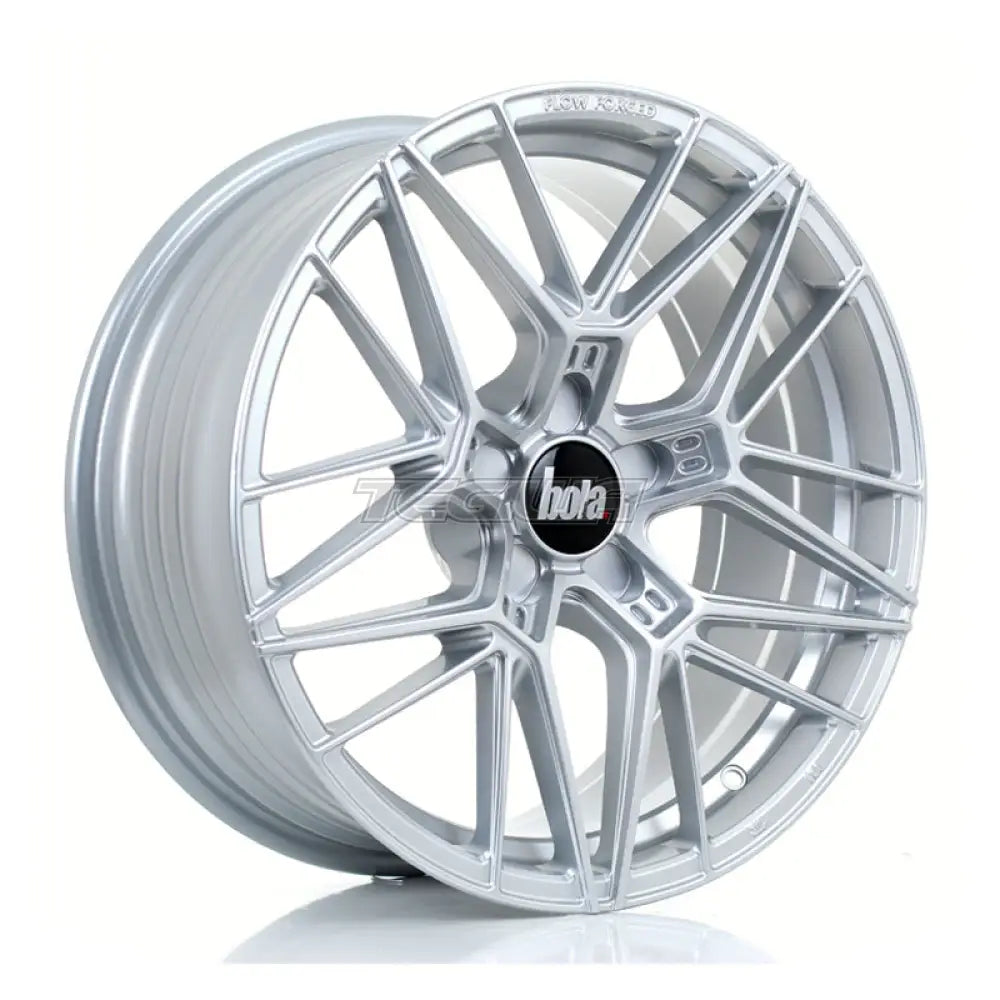 BOLA FLZ Alloy Wheel 18x8 5x105 ET25 To 50 72.5mm CB Crystal Silver