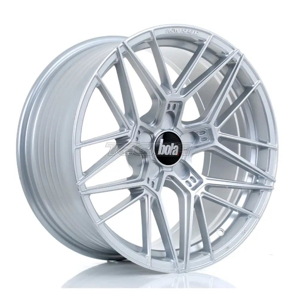 BOLA FLZ Alloy Wheel 18x9 5x100 ET25 To 50 72.5mm CB Crystal Silver