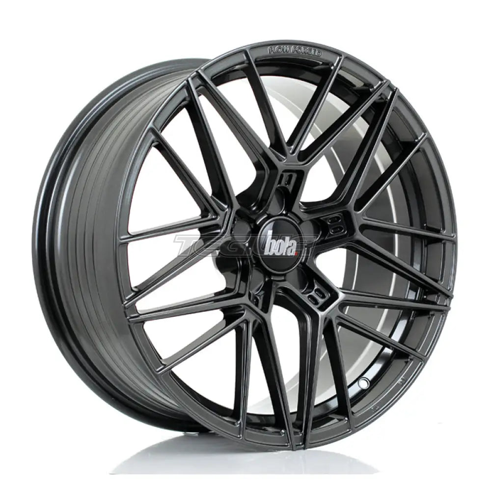 BOLA FLZ Alloy Wheel 19x8.5 5x130 ET25 To 50 72.5mm CB Gloss Gunmetal