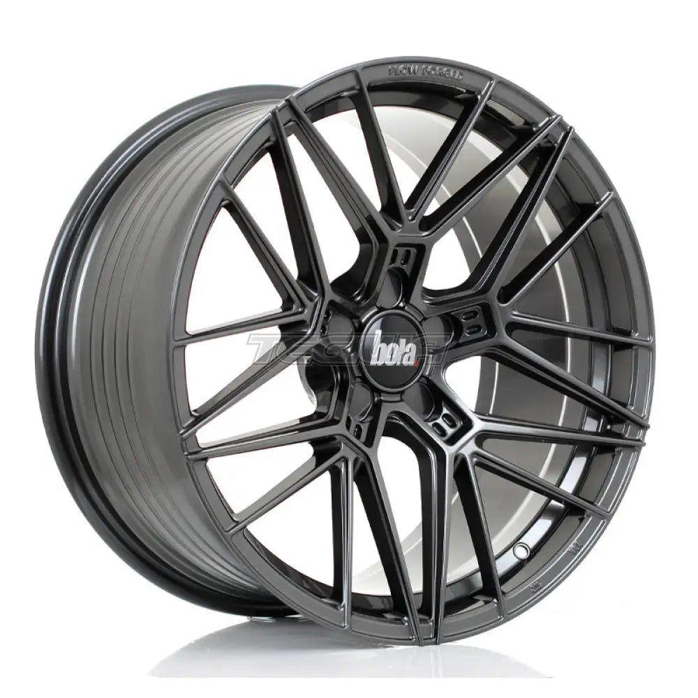 BOLA FLZ Alloy Wheel 19x9.5 5x100 ET25 To 50 72.5mm CB Gloss Gunmetal