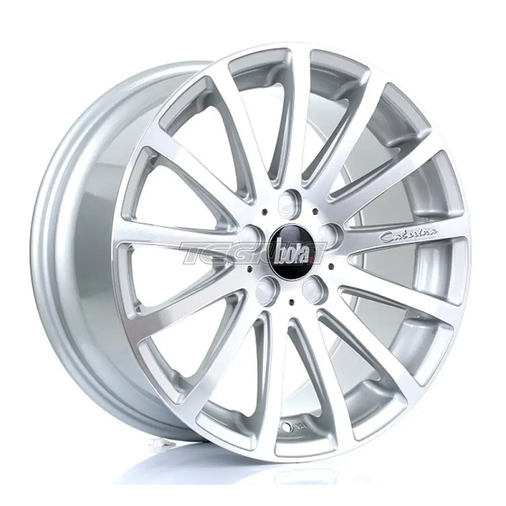 BOLA XTR Alloy Wheel 18x8.5 5x128 ET40 To 45 72.6mm CB Silver Polished Face