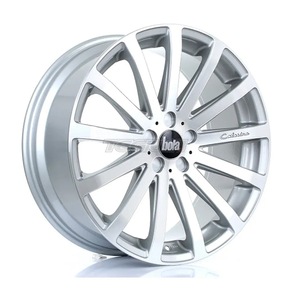 BOLA XTR Alloy Wheel 20x8.5 5x120.65 ET20 To 45 72.6mm CB Silver Polished Face