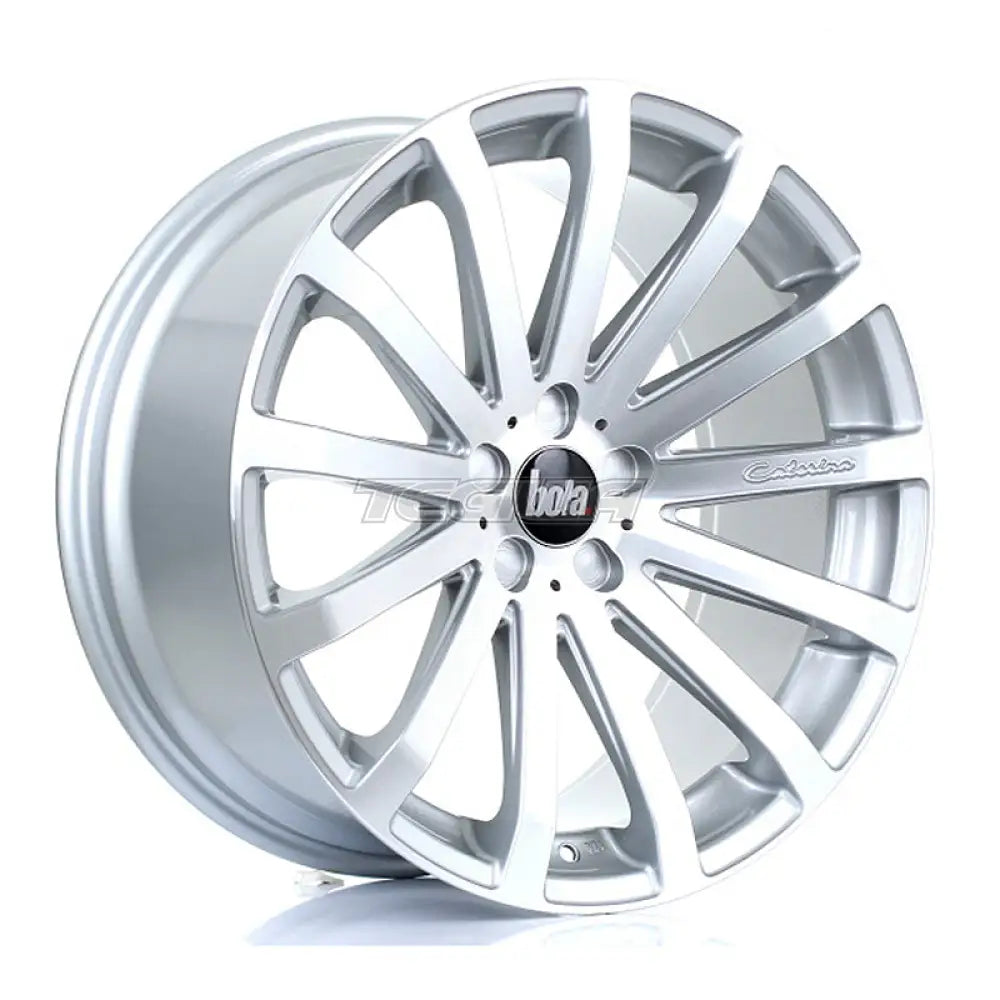 BOLA XTR Alloy Wheel 20x9.5 5x120.65 ET20 To 45 72.6mm CB Silver Polished Face