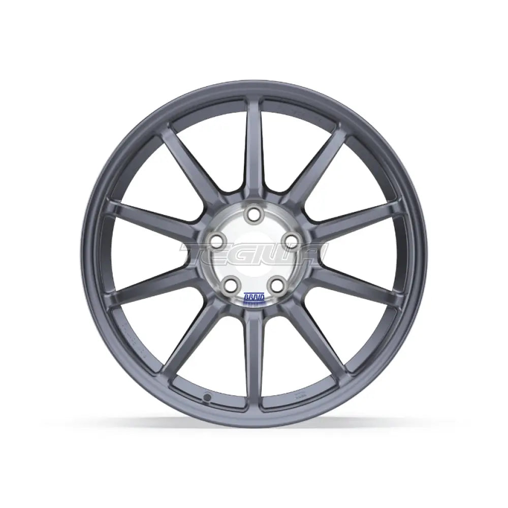 Braid Fullrace FF Alloy Wheel 18x10 ET6 to 60 5x108 Dark Grey Shiny