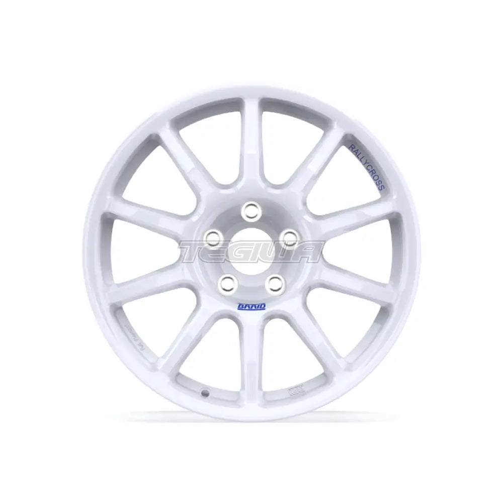 Braid Fullrace Rallycross Alloy Wheel 17x8 ET-5 to 55 5x114 White Shiny