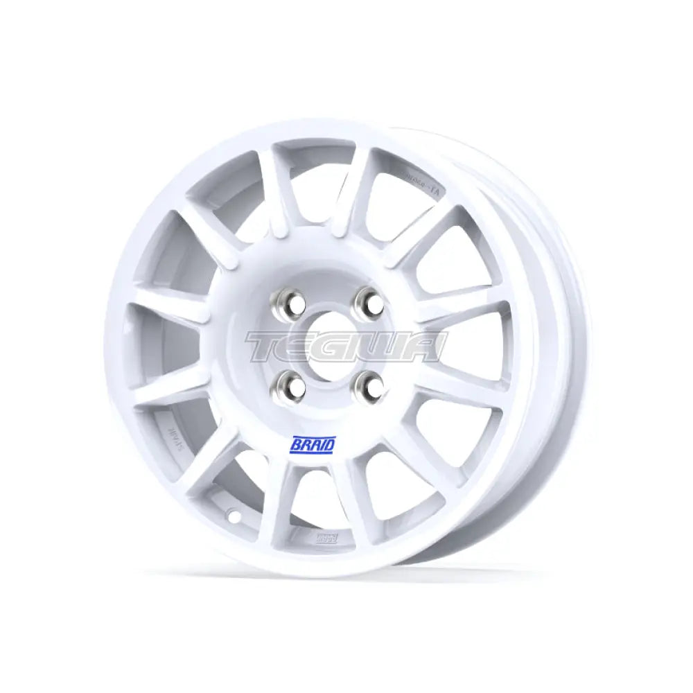 Braid Winrace TA Alloy Wheel 14x6 ET12 to 53 5x100 White Shiny