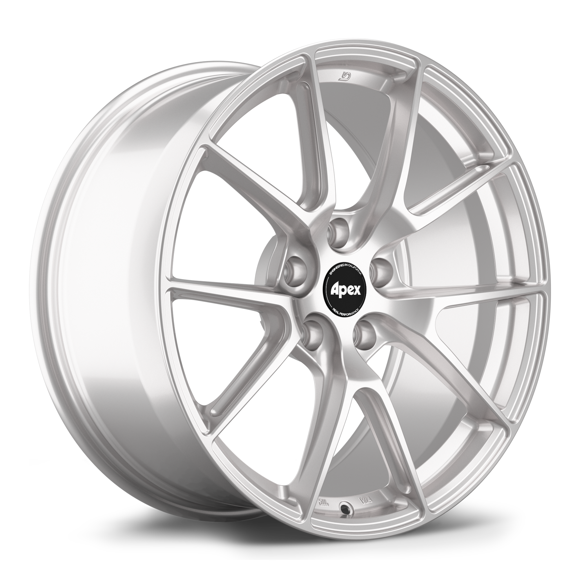 Apex VS-5 Alloy Wheel 19x9 ET32 5x112 Race Silver 66.6mm CB