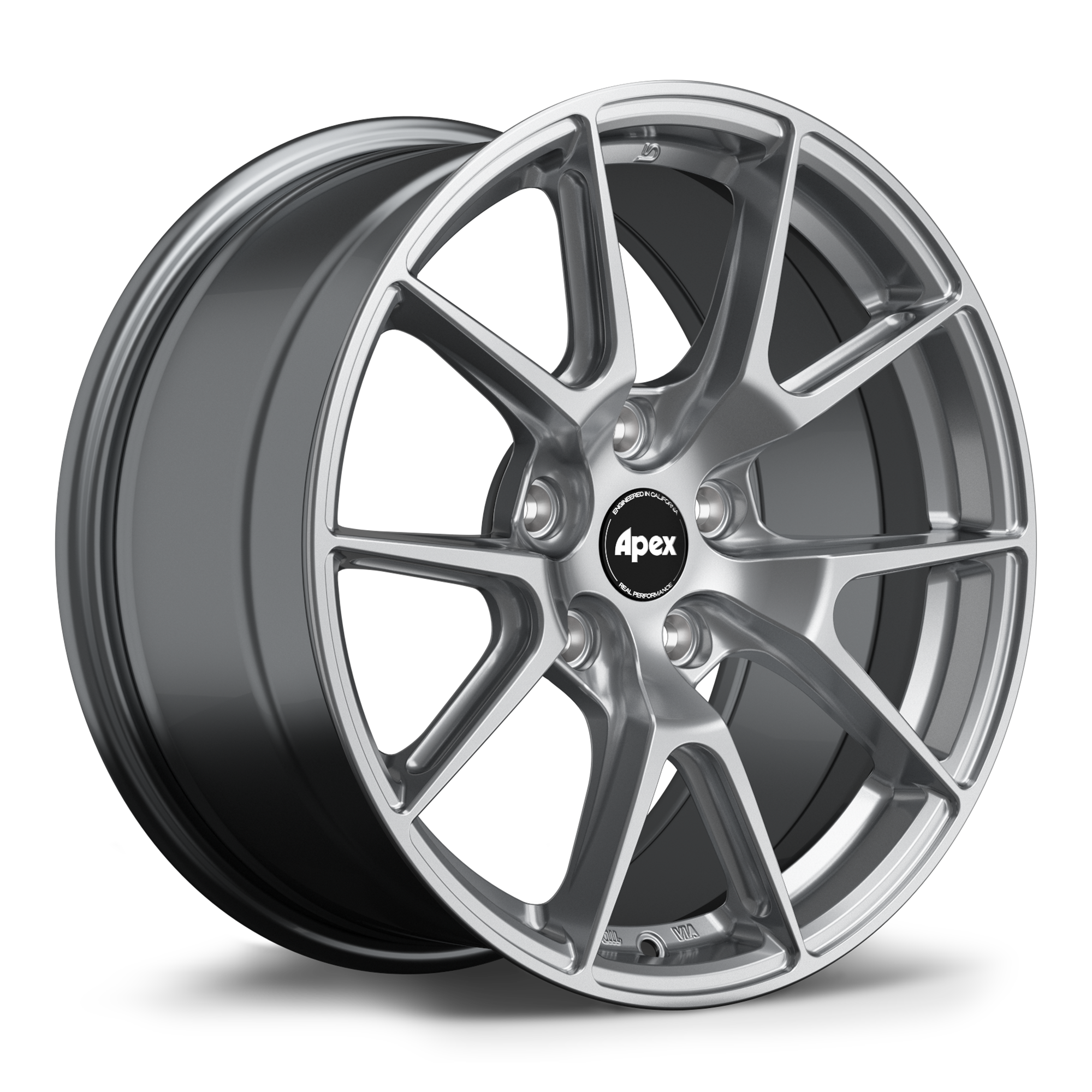 Apex VS-5 Alloy Wheel 17x8.5 ET43 5x112 Hyper Black 57.1mm CB