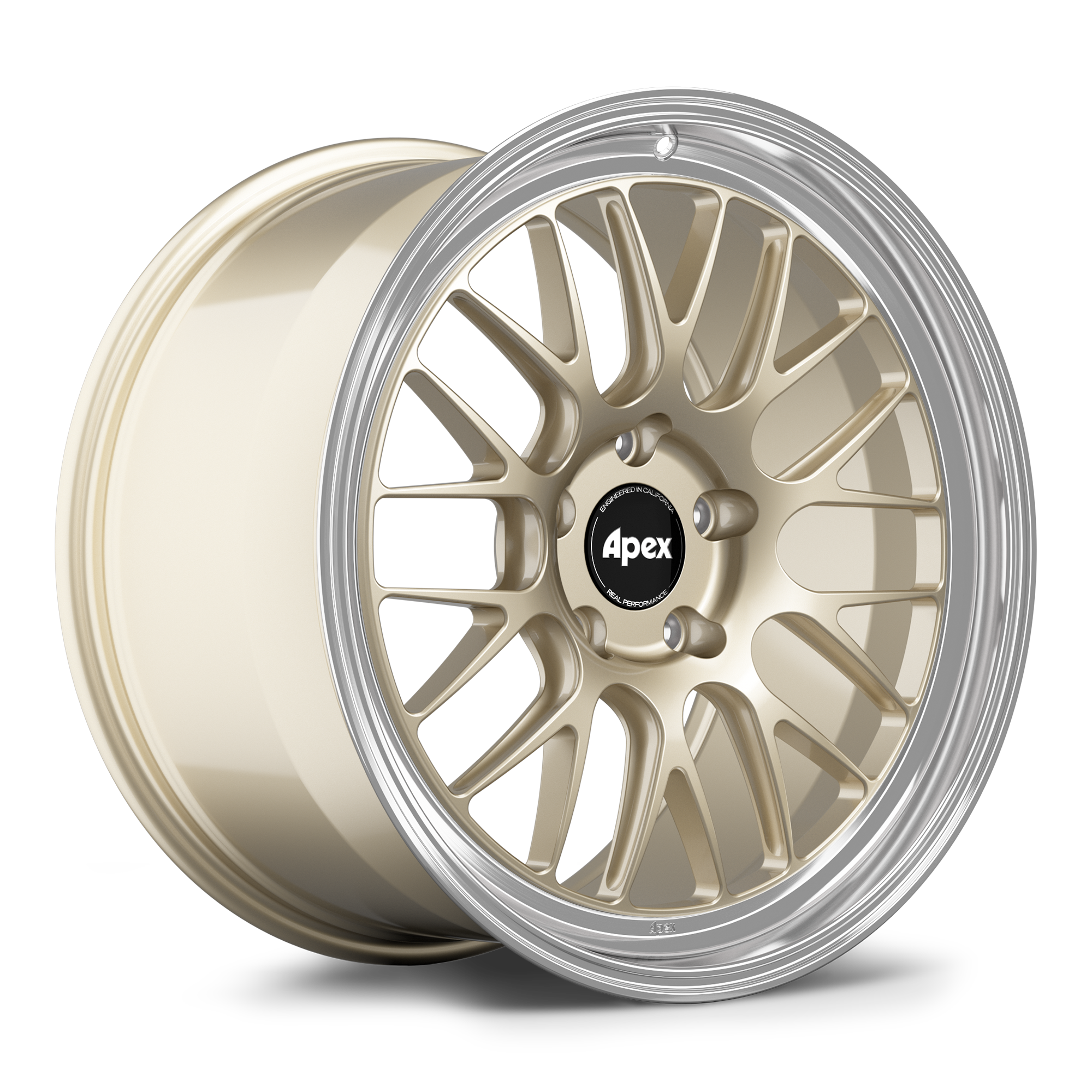Apex ML-10RT Alloy Wheel 20x11 ET50 5x130 71.6mm CB Gloss Motorsport Gold - Machined Lip