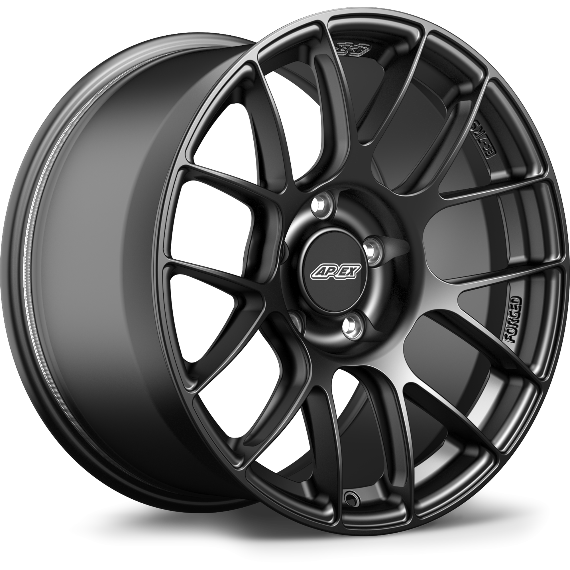 Apex EC-7RS Forged Alloy Wheel 18x9 ET30 5x120 Satin Black 72.56mm CB