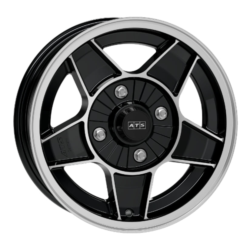 Ats Rims 5513 ATS Classic Alloy Wheel 13x8 ET1 4x100 Diamond Black Polished 57.1mm C