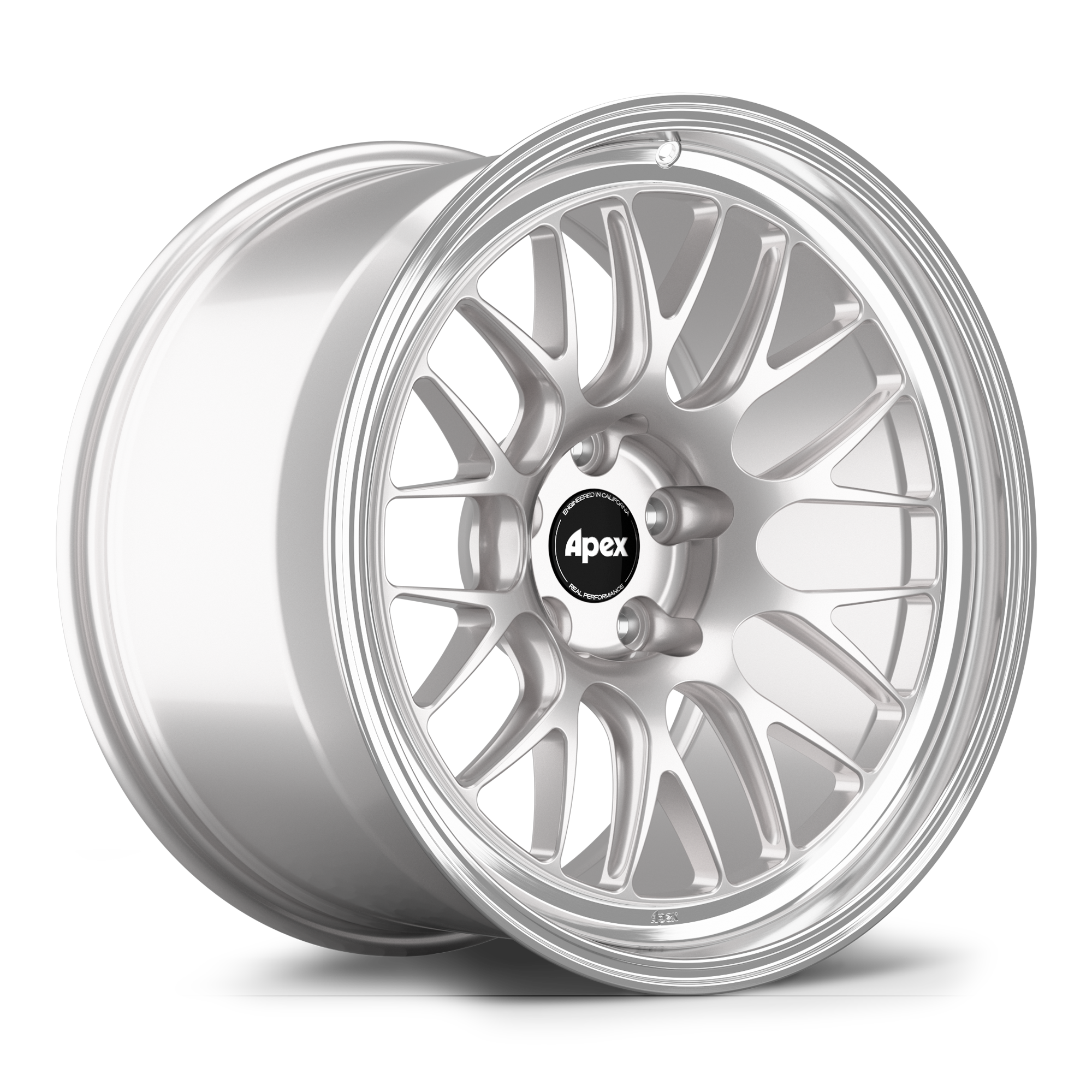 Apex ML-10RT Forged Alloy Wheel 19x11 ET22 5x112 Race Silver - Machined Lip 66.6mm CB