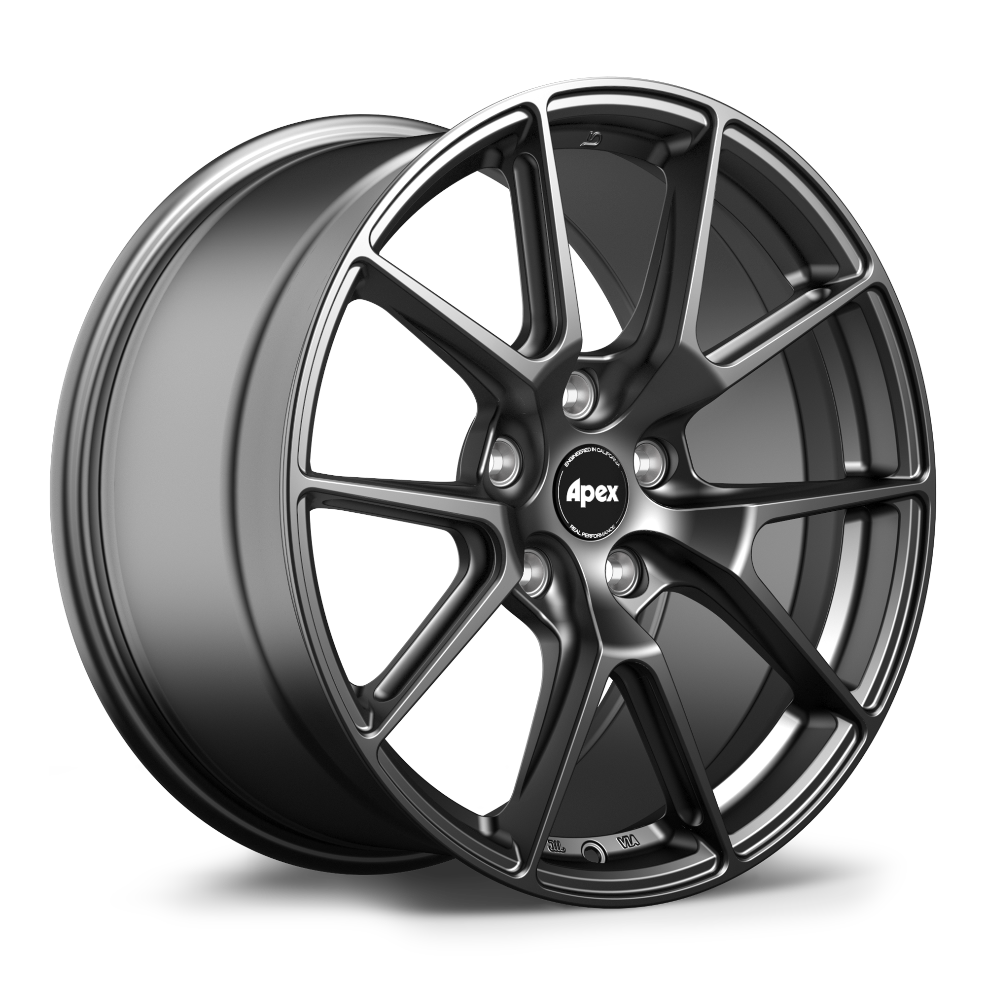 Apex VS-5 Alloy Wheel 18x9.5 ET58 5x120 Satin Black 72.56mm CB